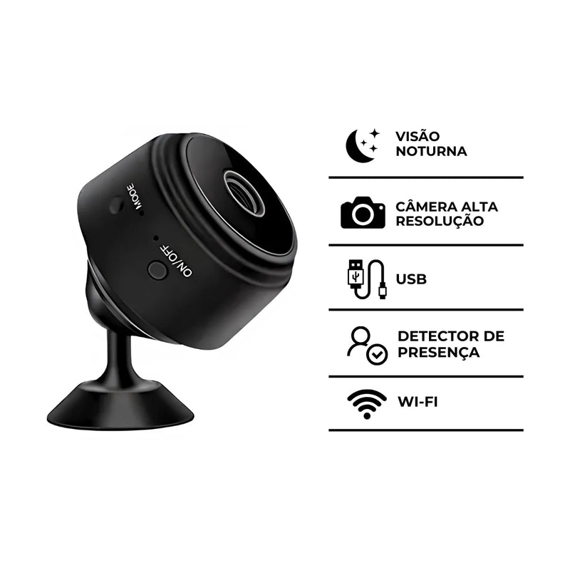 Mini Câmera A9: Monitoramento Moderno e Compacto