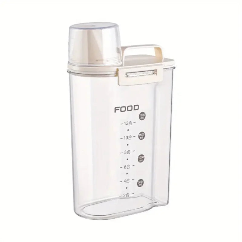 Pote Hermético Multiuso – Com Copo Medidor, Bico Dosador, Ideal para Cozinha e Lavanderia
