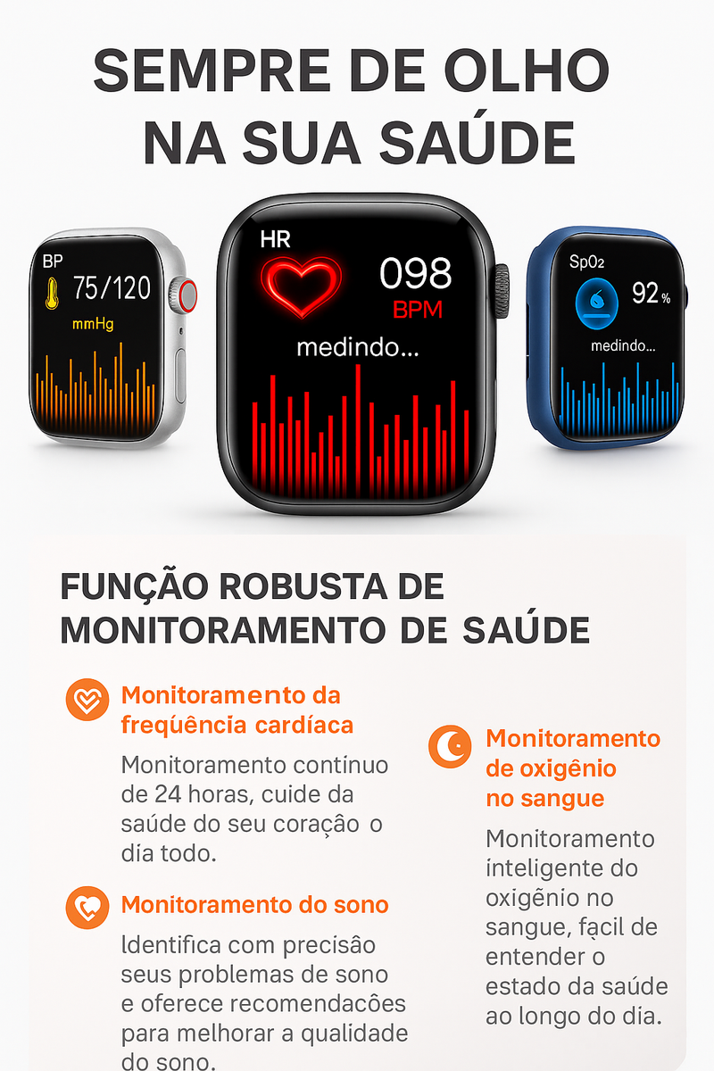 Smartwatch  38mm 2 em 1 – Elegância e Tecnologia no Seu Pulso!