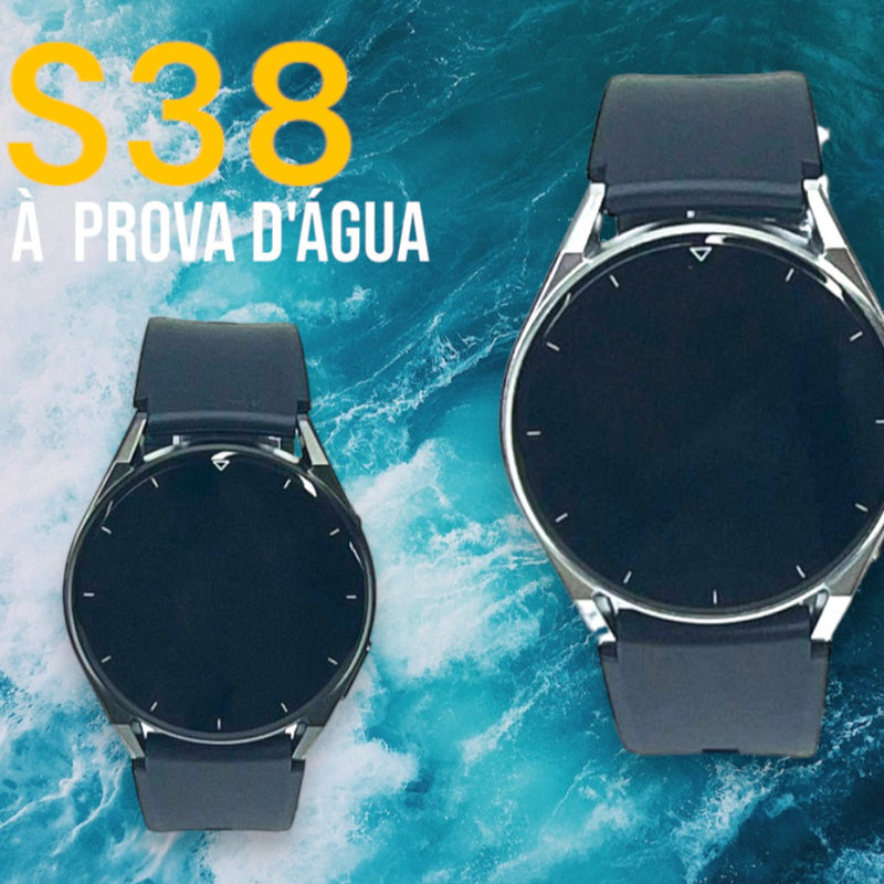 Smartwatch S38 – Controle Total no Seu Pulso com Estilo, Conectividade e Saúde