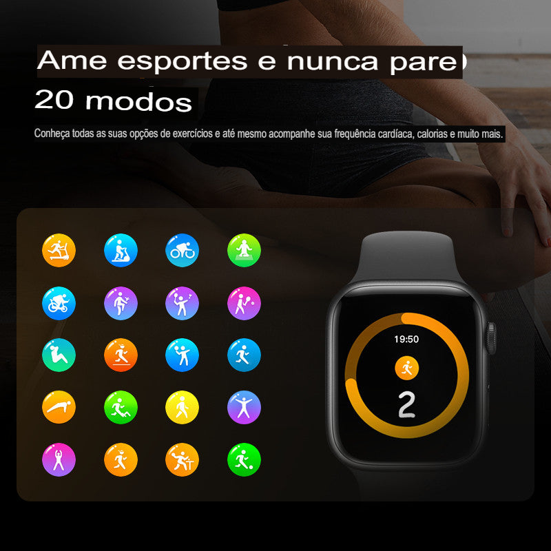 Smartwatch  38mm 2 em 1 – Elegância e Tecnologia no Seu Pulso!
