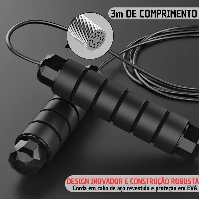 Corda de Pular Profissional Academia Exercício em Casa