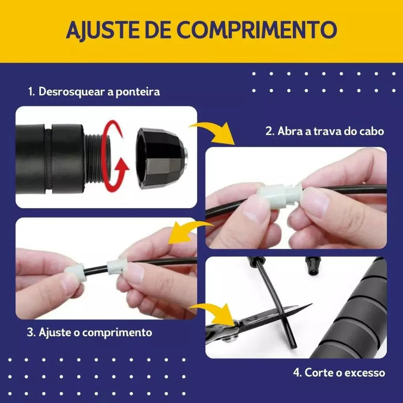 Corda de Pular Profissional Academia Exercício em Casa