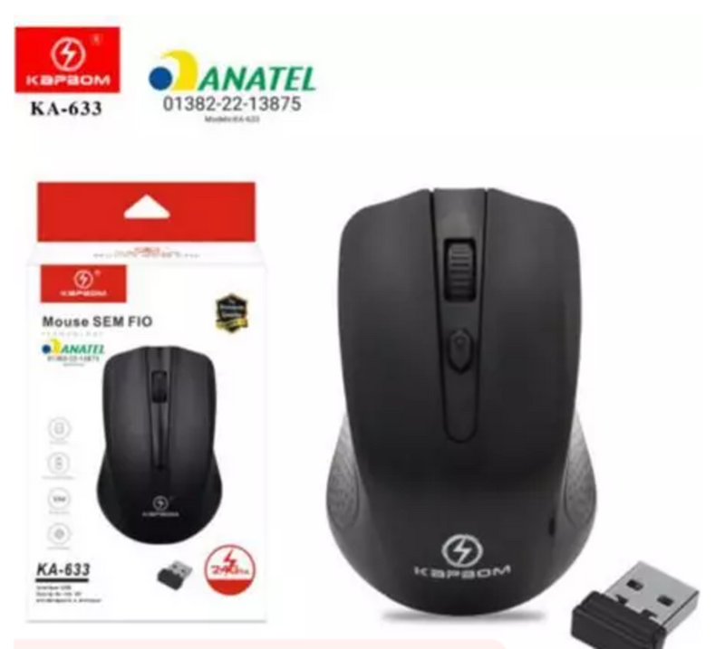 Mouse Sem Fio Wireless 2.4ghz Usb Pc Notebook