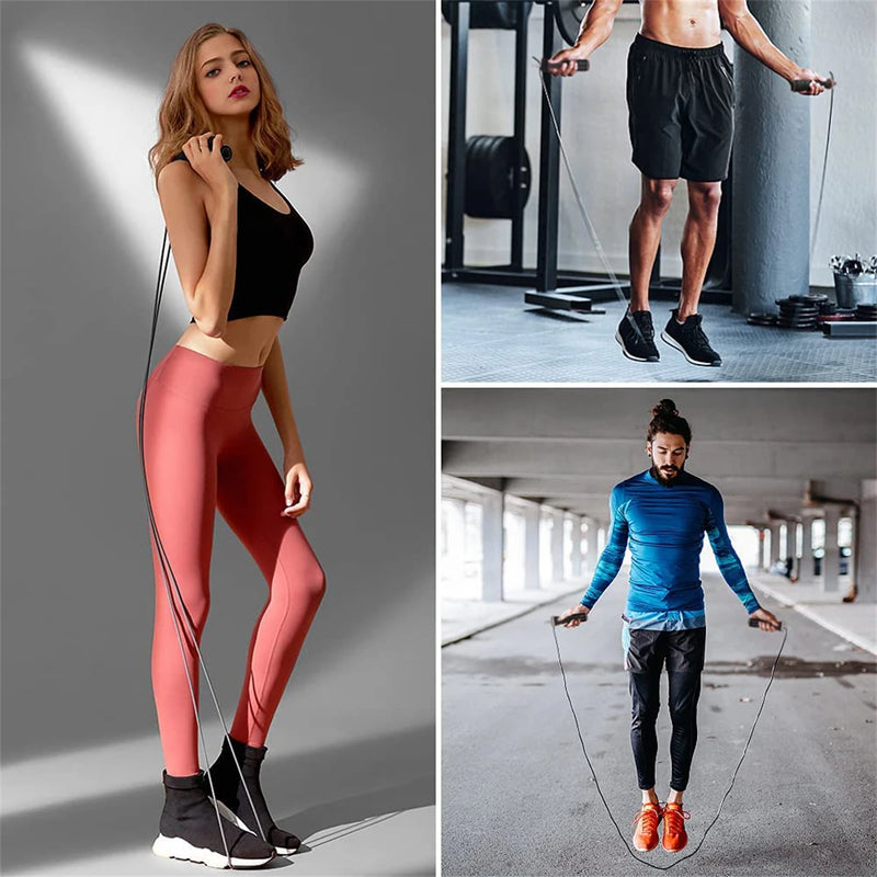 Corda de Pular Profissional Skid – Alta Velocidade, Rolamento de Esferas, Alça Antiderrapante, Treino Crossfit e Funcional