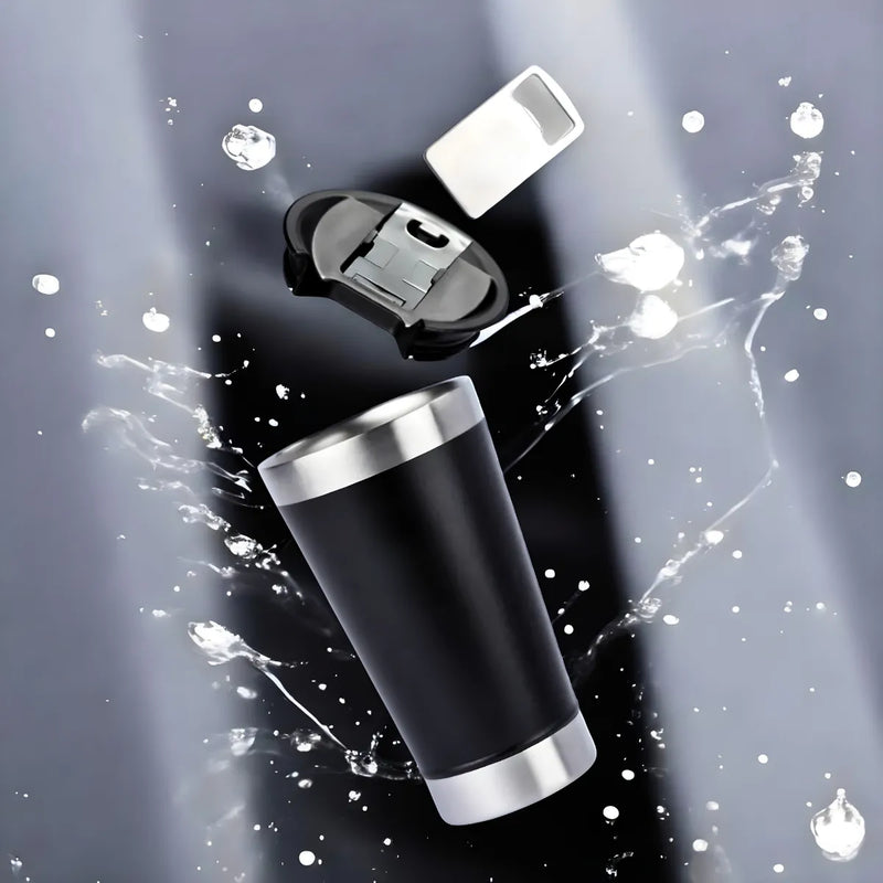 Copo Térmico Inox cerveja e café 473ml - ROSA CLARO