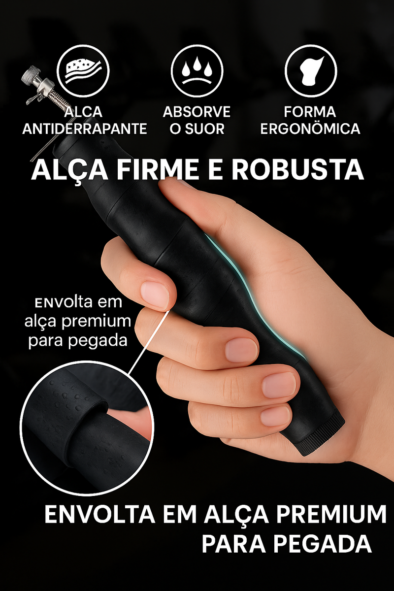 Corda de Pular Profissional Skid – Alta Velocidade, Rolamento de Esferas, Alça Antiderrapante, Treino Crossfit e Funcional